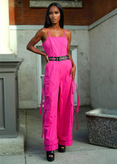 Hot Pink Utility Jumpsuit Rompers Kate Hewko 