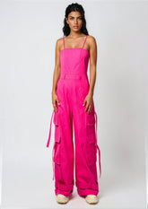 Hot Pink Utility Jumpsuit Rompers Kate Hewko 