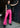 Hot Pink Vegan Leather Cargo Pant Pants Kate Hewko Hot Pink S 