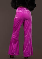 Hot Pink Velvet Dress Pants Pants Kate Hewko 