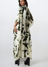 Ink Wash Mock Neck Kaftan Dress Dresses Kate Hewko 