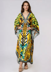 Jungle Print Kaftan Dress Dresses Kate Hewko 
