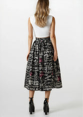 KH Graffiti Print Skirt Skirts Kate Hewko 