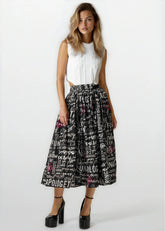 KH Graffiti Print Skirt Skirts Kate Hewko 