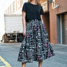KH Graffiti Print Skirt Skirts Kate Hewko Black XS 