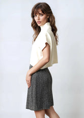 Knitted Rhinestone Pencil Skirt Skirts Kate Hewko 