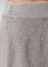 Knitted Rhinestone Pencil Skirt Skirts Kate Hewko 