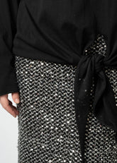 Knot Front Long Sleeve Top Long Sleeve Tees Kate Hewko 