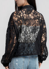 Lace Denim Utility Jacket Outerwear Kate Hewko 