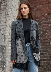 Lace Floral Patchwork Blazer Blazers Kate Hewko 