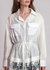 Lace Hem Linen Button Up Dress Dresses Kate Hewko 