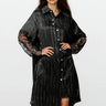 Lace & Rhinestone Statement Shirt Dress Dresses Kate Hewko 