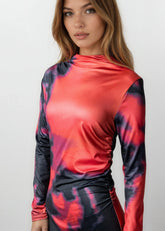 Lava Ruched Bodycon Dress Dresses Kate Hewko 