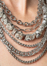 Layered Chain Gemstone Necklace Necklaces Kate Hewko 