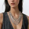 Layered Chain Gemstone Necklace Necklaces Kate Hewko 