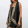 Layered Chiffon Leopard Vest Vests Kate Hewko 
