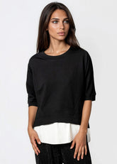 Layered Hem Short Sleeve Tee Tees Kate Hewko 