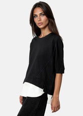 Layered Hem Short Sleeve Tee Tees Kate Hewko 