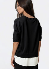 Layered Hem Short Sleeve Tee Tees Kate Hewko 