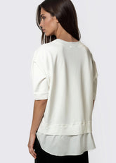 Layered Hem Short Sleeve Tee Tees Kate Hewko 