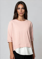 Layered Hem Short Sleeve Tee Tees Kate Hewko 