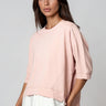 Layered Hem Short Sleeve Tee Tees Kate Hewko Pink One size 