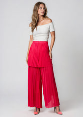Layered Hot Pink Pleated Pants Pants Kate Hewko 
