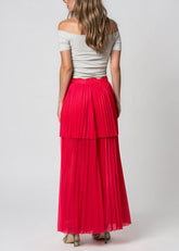 Layered Hot Pink Pleated Pants Pants Kate Hewko 
