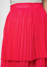 Layered Hot Pink Pleated Pants Pants Kate Hewko 