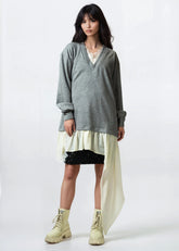 Layered Lace Sweatshirt Tunic Tunics Kate Hewko 