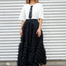 Layered Ruffle Tulle Maxi Skirt Skirts Kate Hewko 