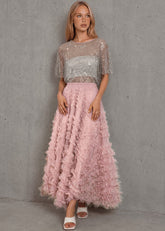 Layered Ruffle Tulle Maxi Skirt Skirts Kate Hewko 