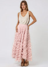 Layered Ruffle Tulle Maxi Skirt Skirts Kate Hewko 