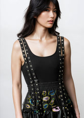 Layered Tulle Rivet Overalls Overalls Kate Hewko 