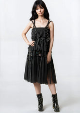 Layered Tulle Rivet Overalls Overalls Kate Hewko 