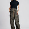 Leopard Drawstring Cargo Pants Pants Kate Hewko 