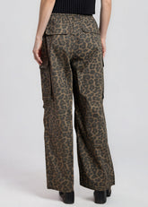 Leopard Drawstring Cargo Pants Pants Kate Hewko 