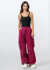 Leopard Drawstring Cargo Pants Pants Kate Hewko 