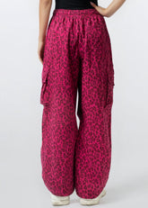 Leopard Drawstring Cargo Pants Pants Kate Hewko 