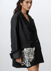 Leopard Head Embroidered Blazer Blazers Kate Hewko 