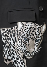 Leopard Head Embroidered Blazer Blazers Kate Hewko 