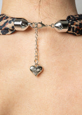 Leopard Head Scarf Necklace Necklaces Kate Hewko 
