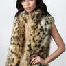 Leopard Print Faux Fur Vest Vests Kate Hewko 