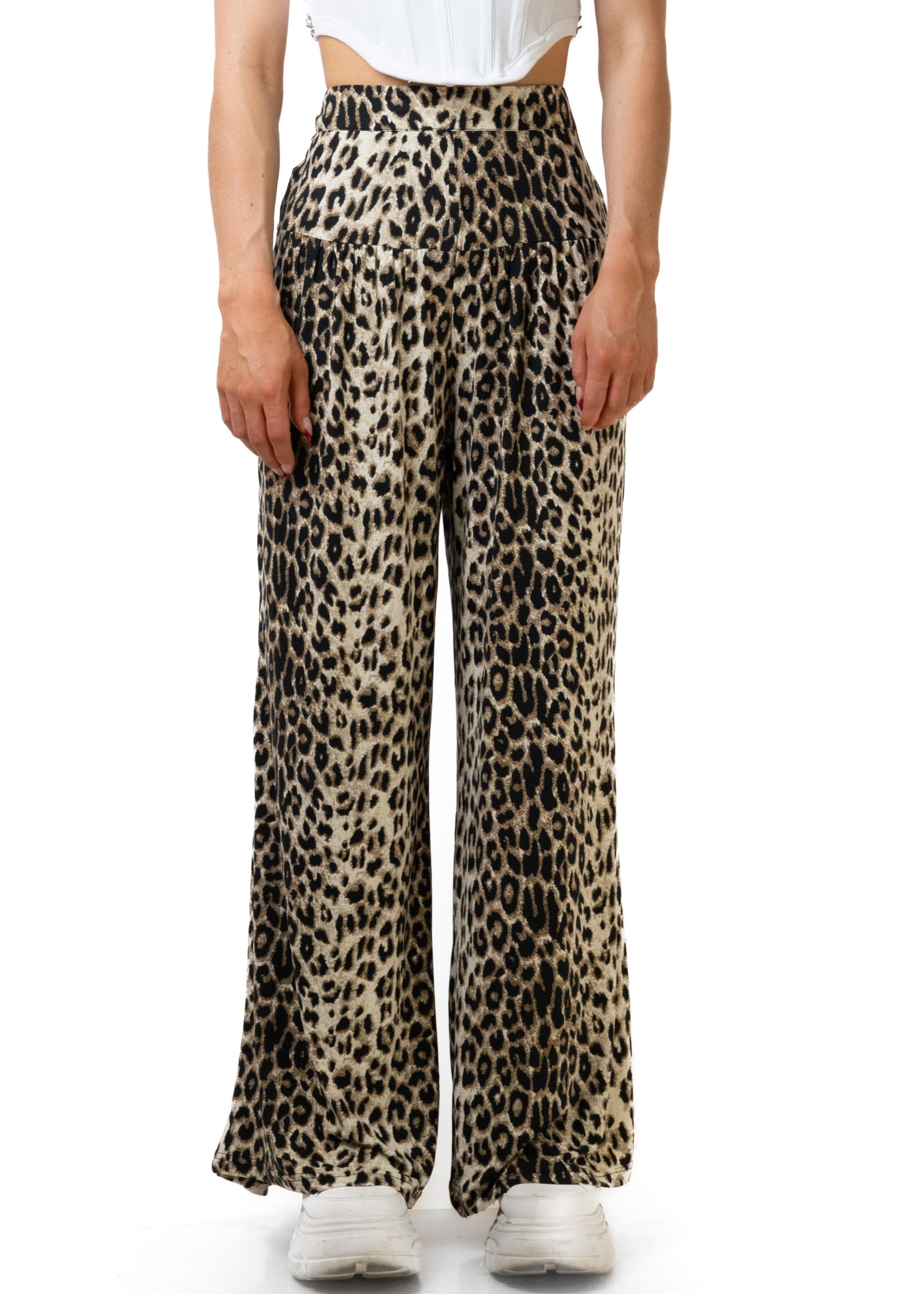 Leopard Print Palazzo Pant Kate Hewko