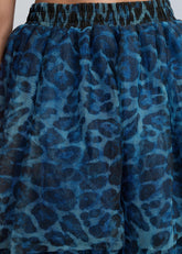 Leopard Print Tiered Tulle Skirt Skirts Kate Hewko 