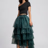 Leopard Print Tiered Tulle Skirt Skirts Kate Hewko 