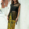 Leopard Print Tube Skirt Skirts Kate Hewko Yellow One size 
