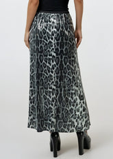 Leopard Sequin A-Line Skirt Skirts Kate Hewko 