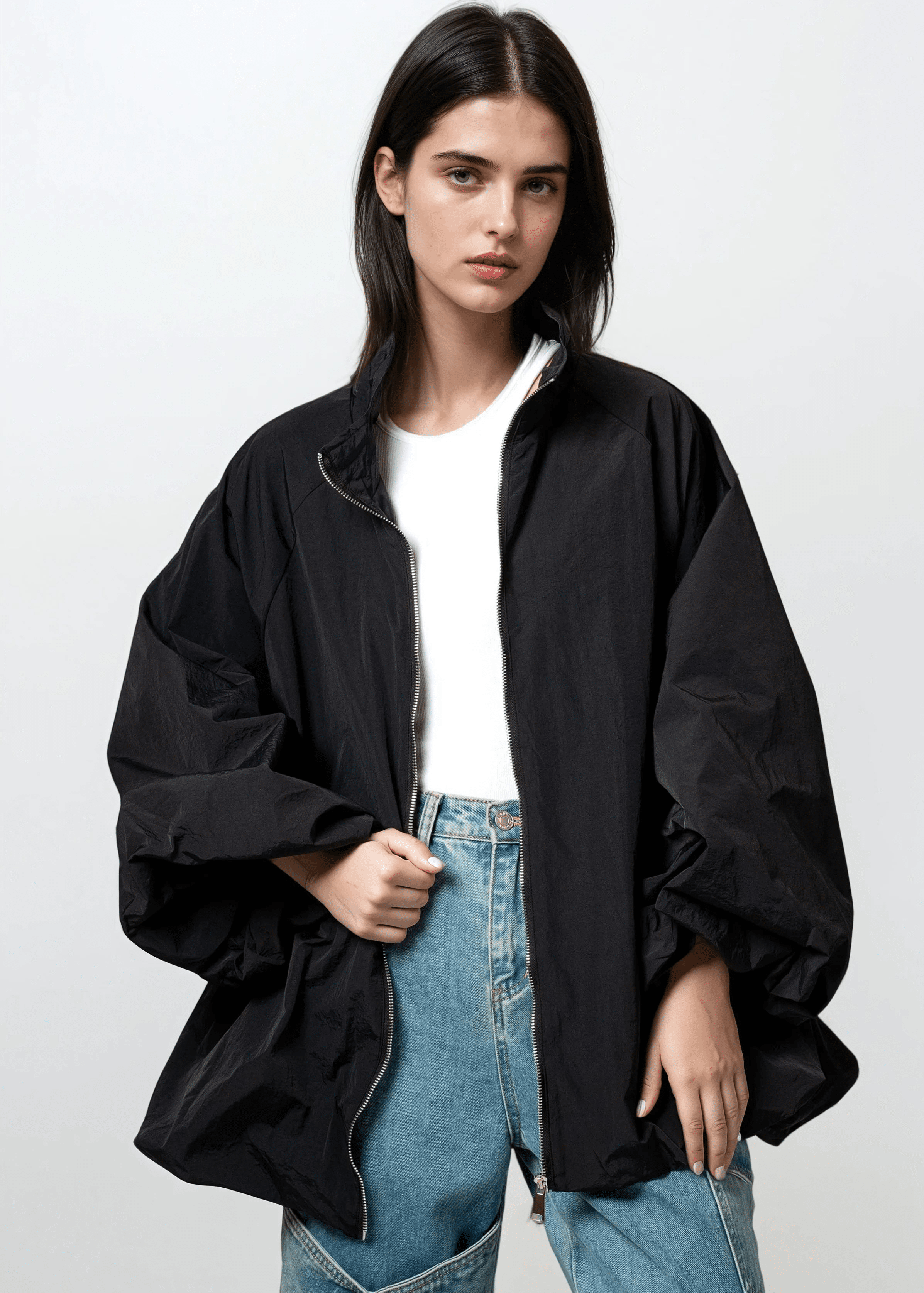Lightweight Balloon Sleeve Jacket - Kate Hewko Lightweight Balloon Sleeve Jacket - Kate Hewko