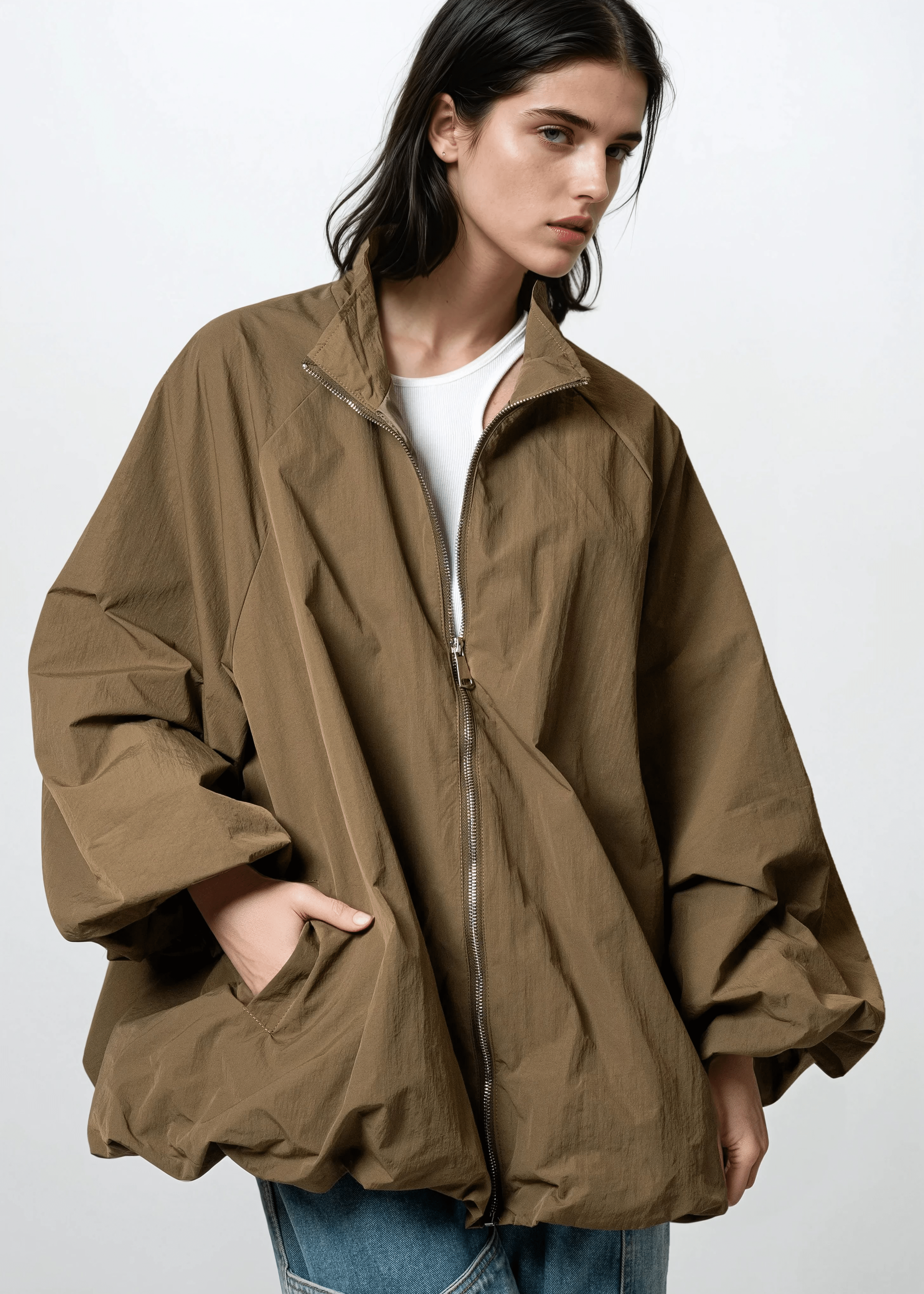 Lightweight Balloon Sleeve Jacket - Kate Hewko Lightweight Balloon Sleeve Jacket - Kate Hewko
